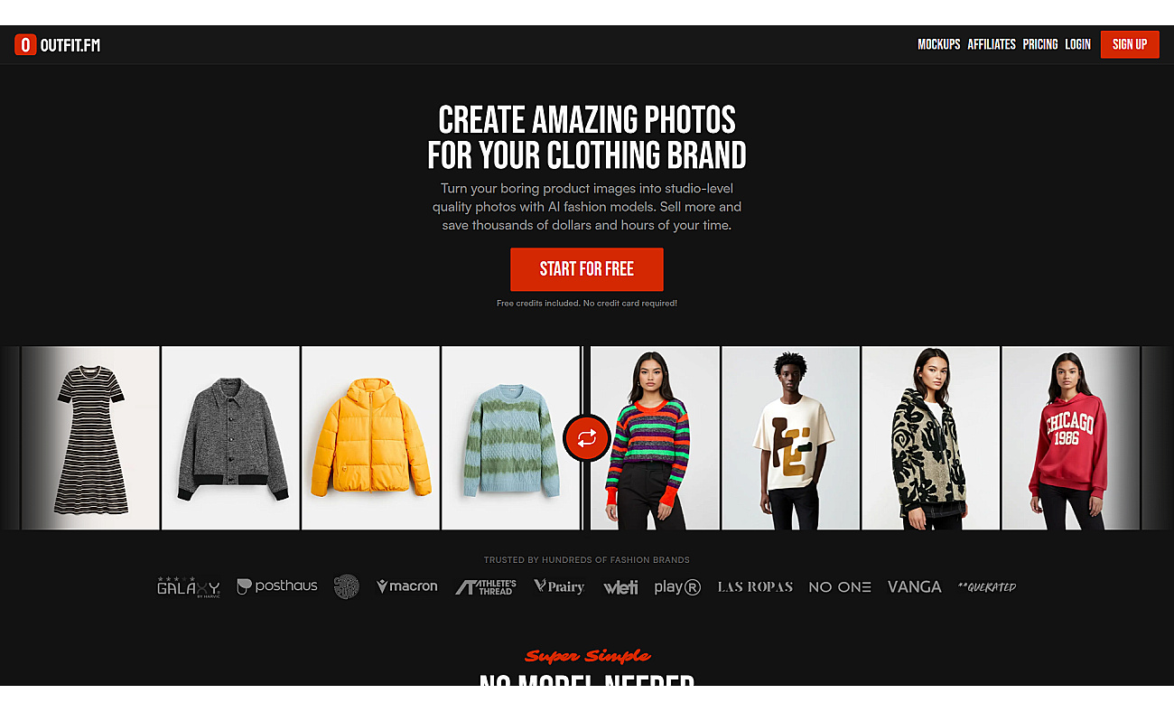Outfit.fm screenshot