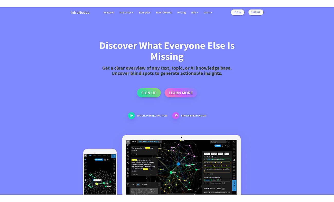 InfraNodus screenshot