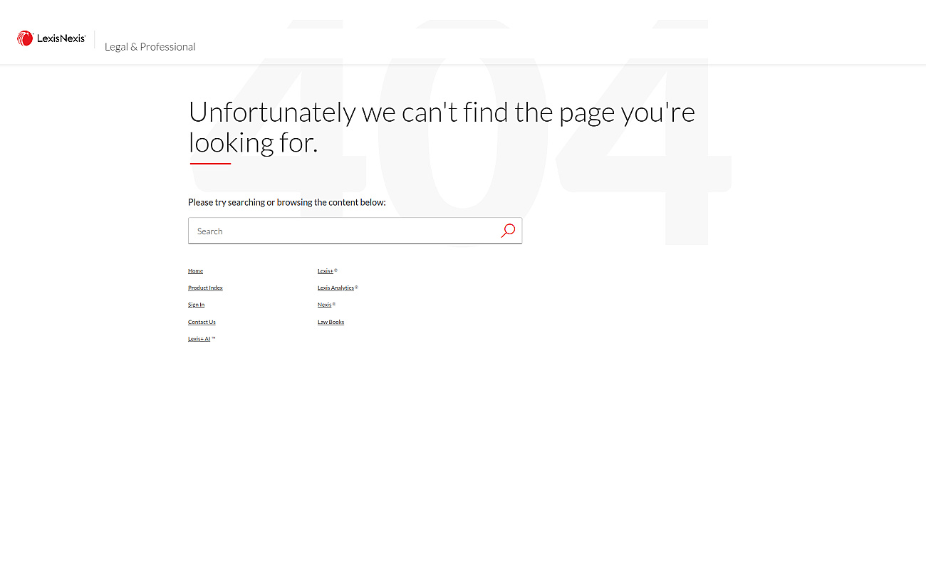 LexisNexis screenshot
