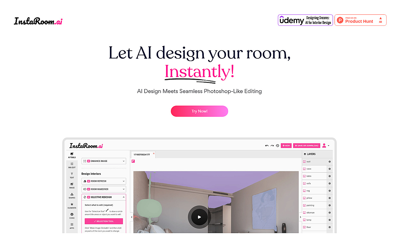 Instaroom screenshot