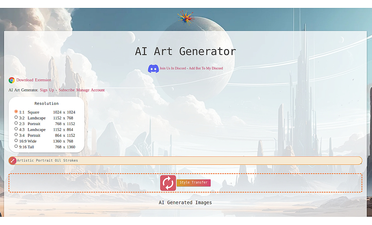 AI Art Generator screenshot