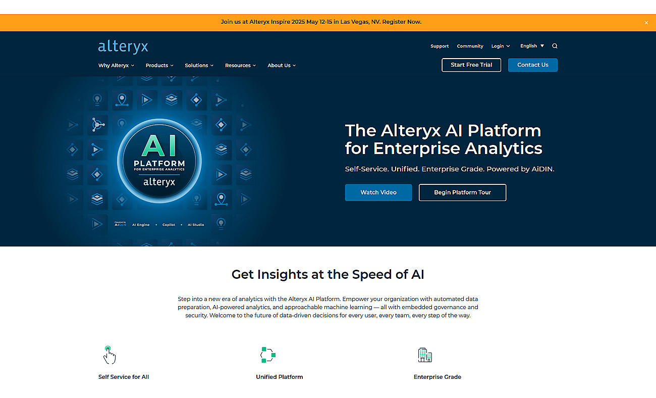Alteryx Analytic Process Automation (APA) screenshot