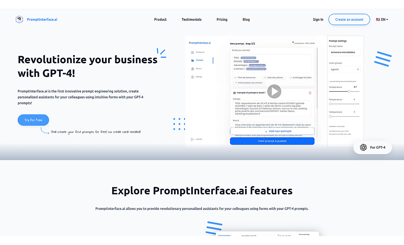 PromptInterface.ai screenshot
