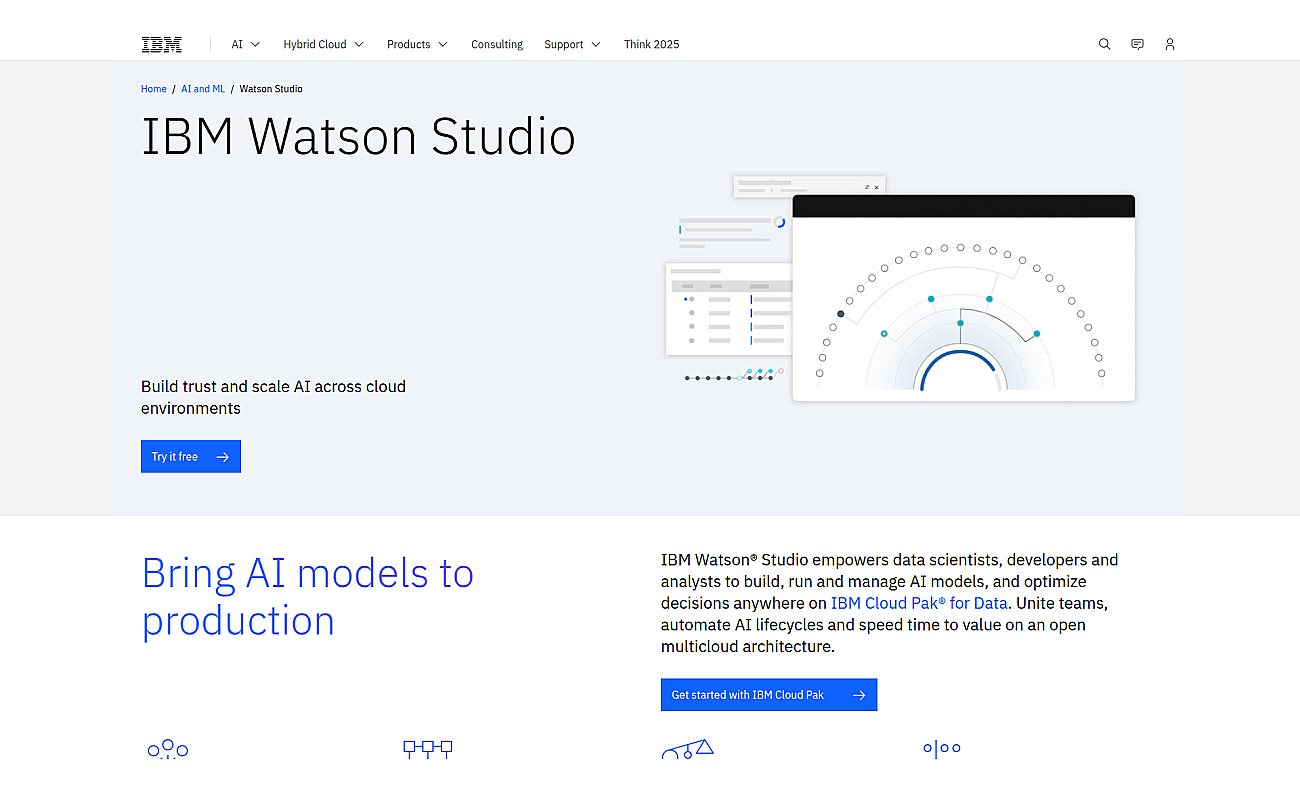 IBM Watson Studio screenshot
