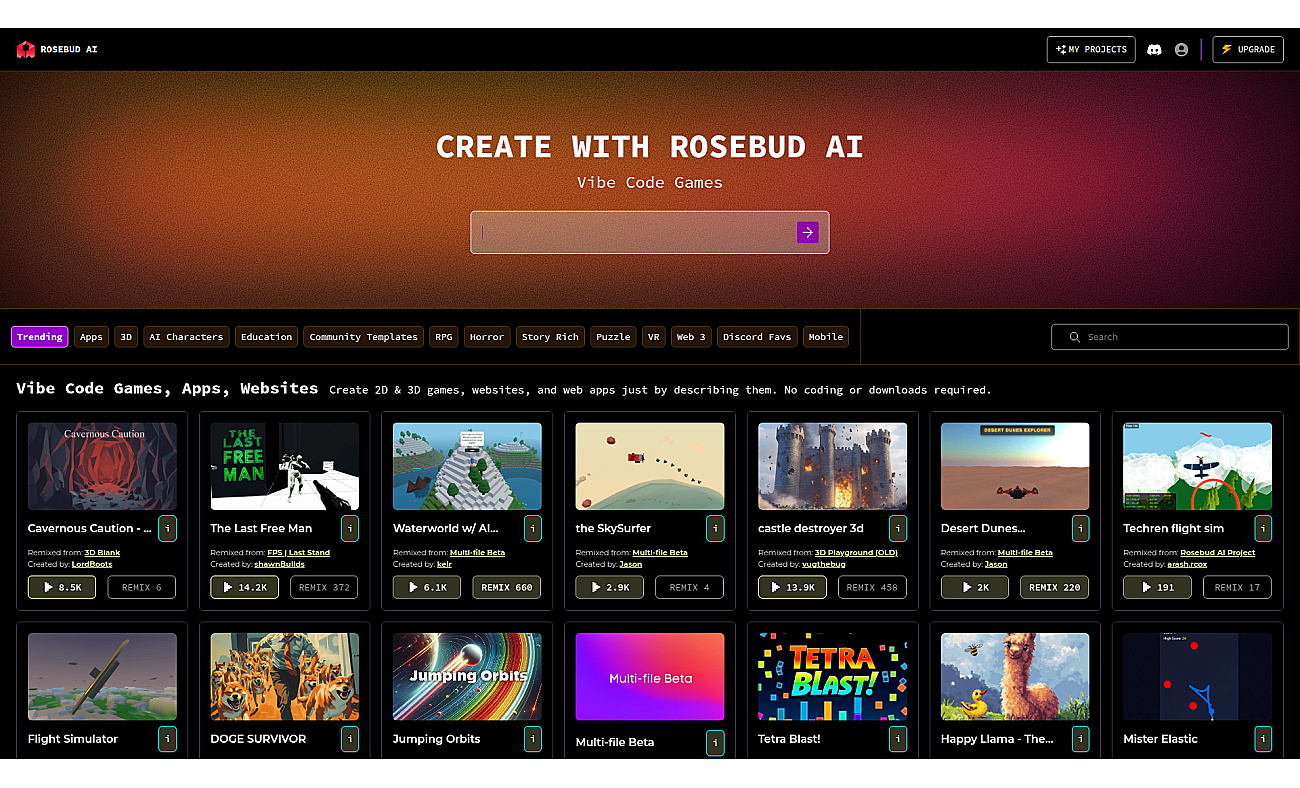 Rosebud screenshot