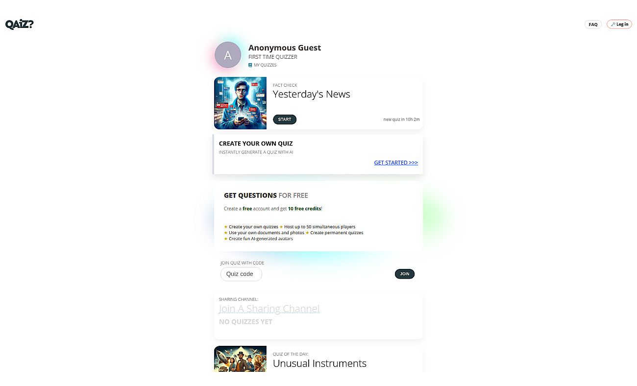 Qaiz screenshot