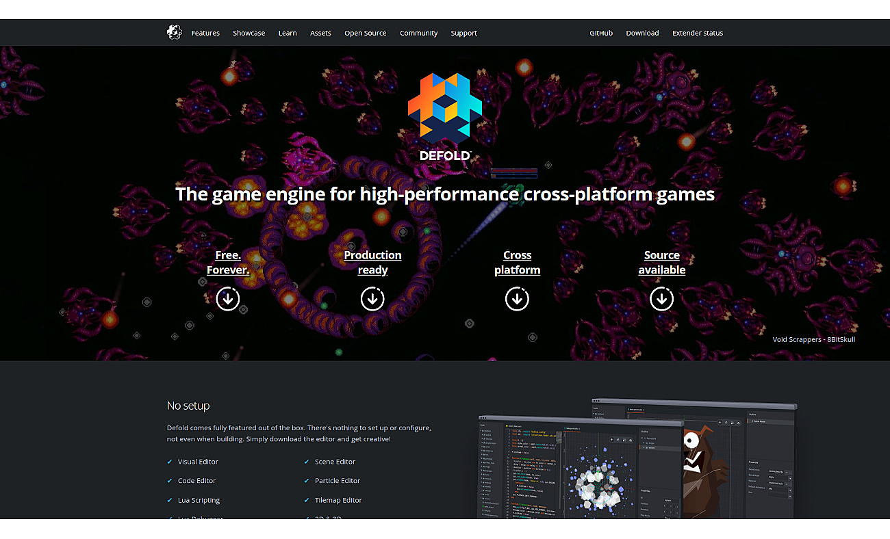 Defold screenshot