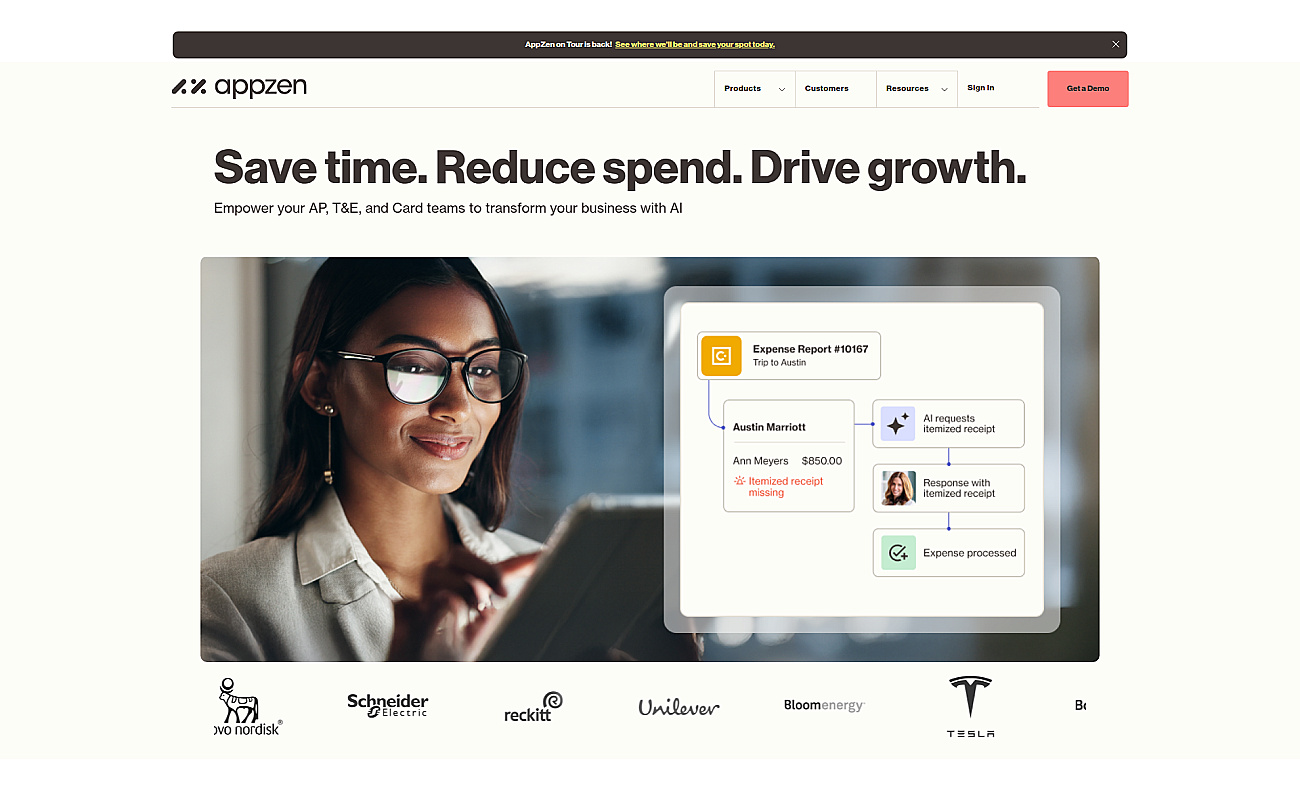 Appzen.com screenshot