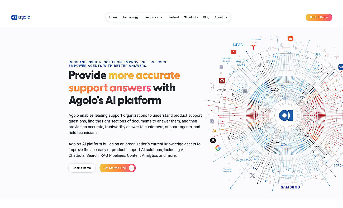 Agolo screenshot