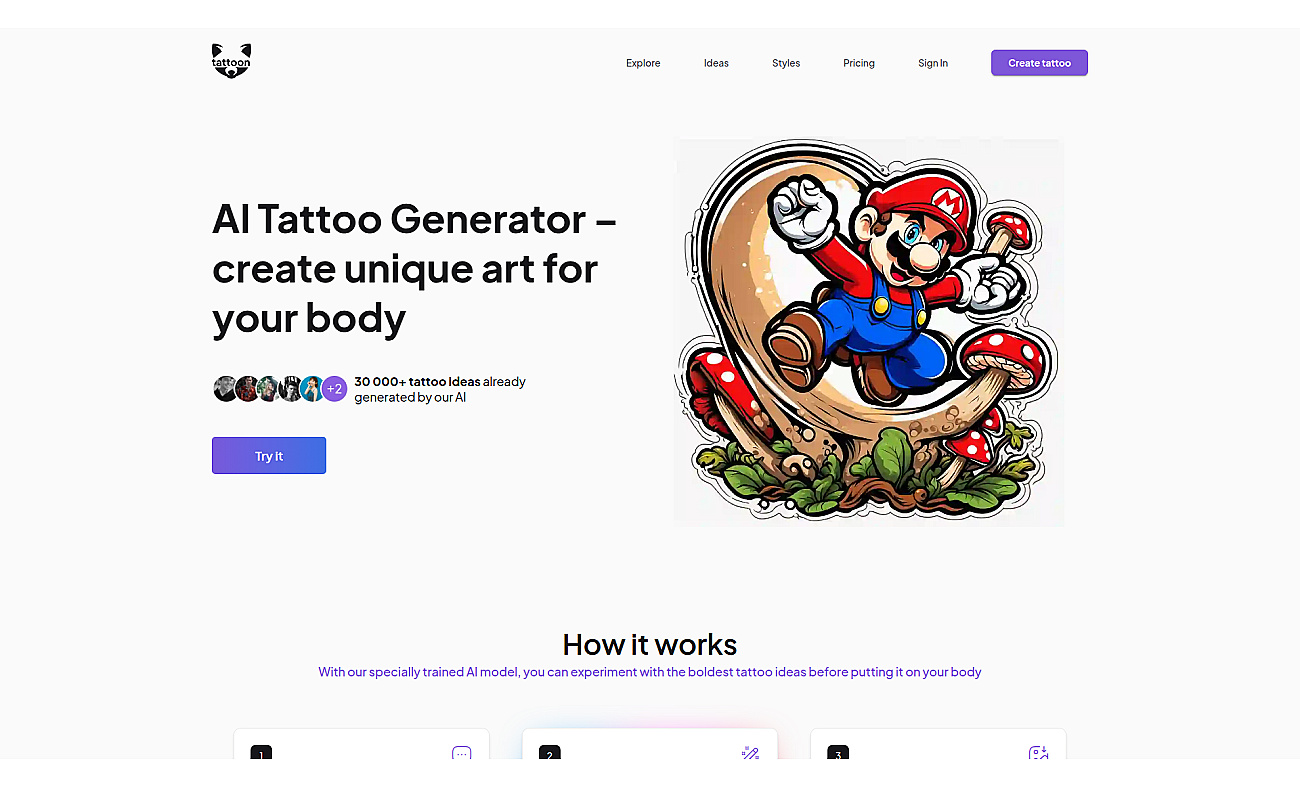 tattoon.ai screenshot