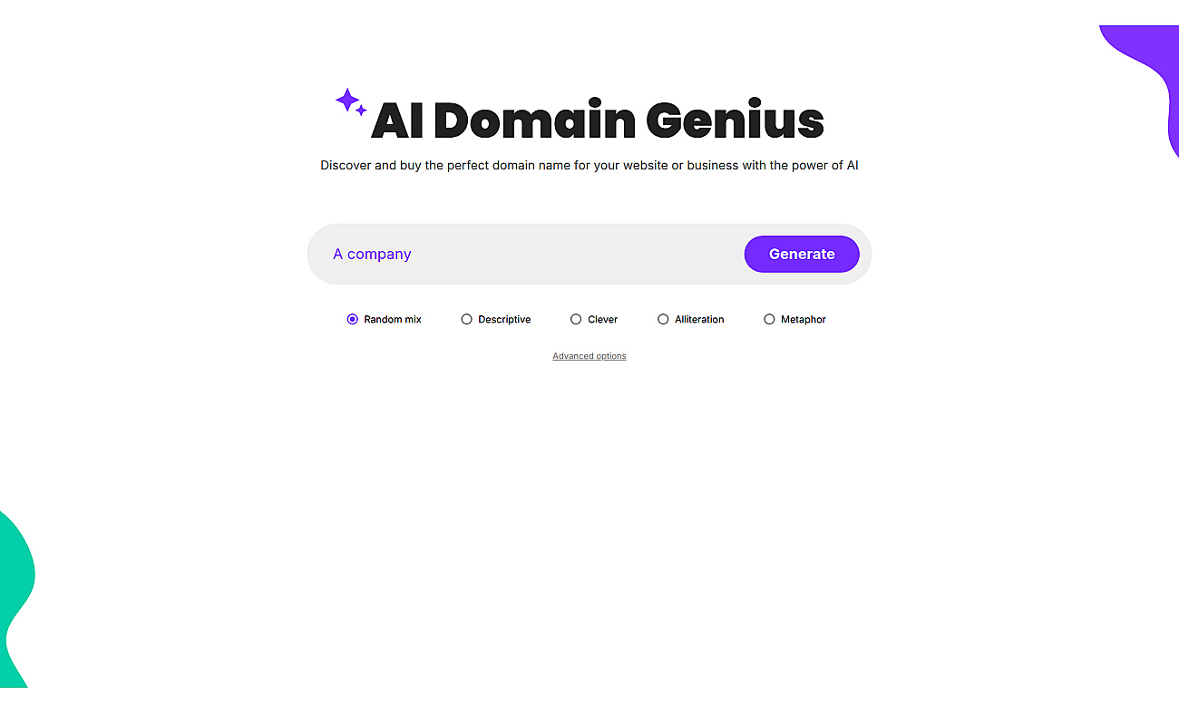 AI Domain Genius screenshot