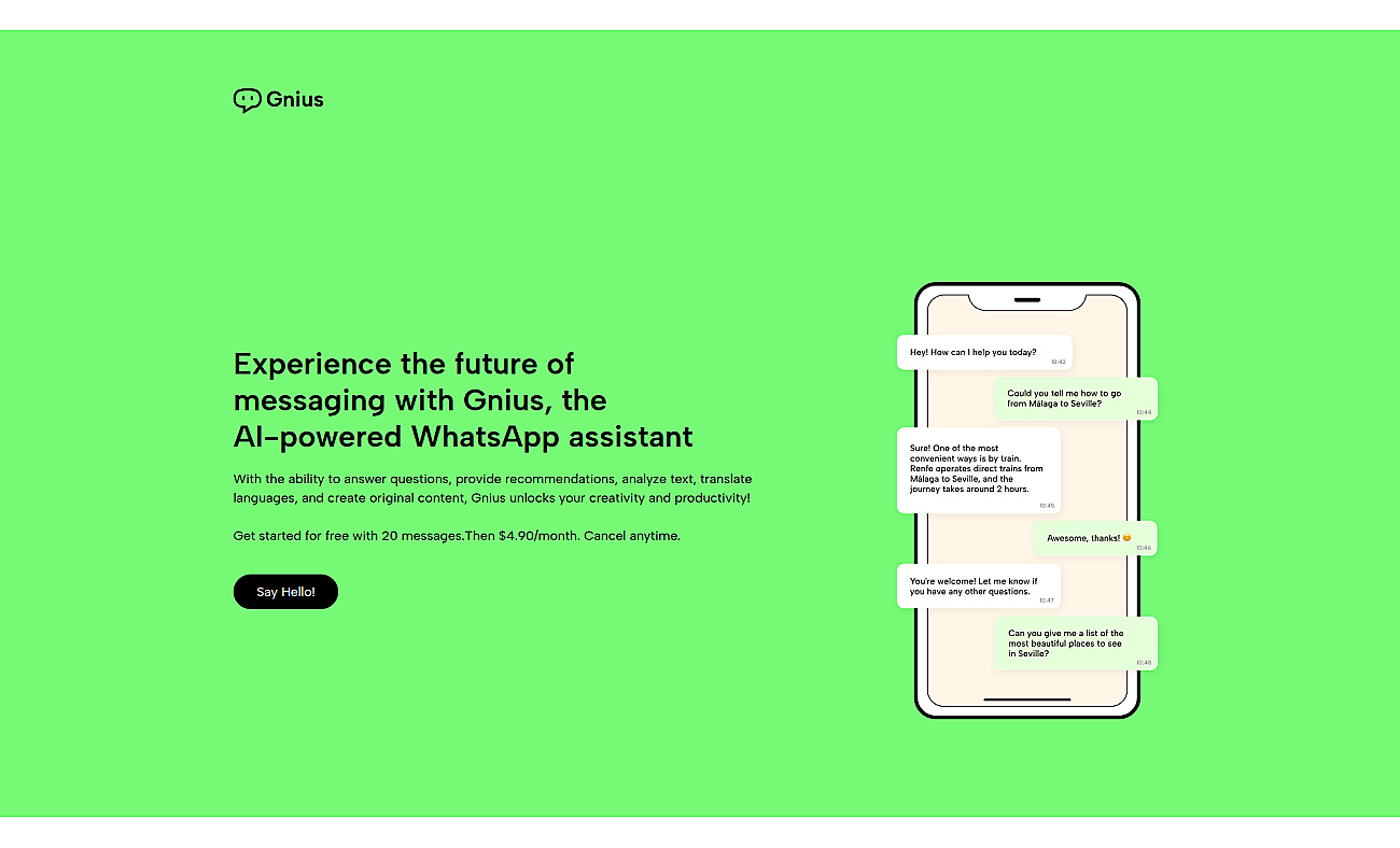 Gnius screenshot