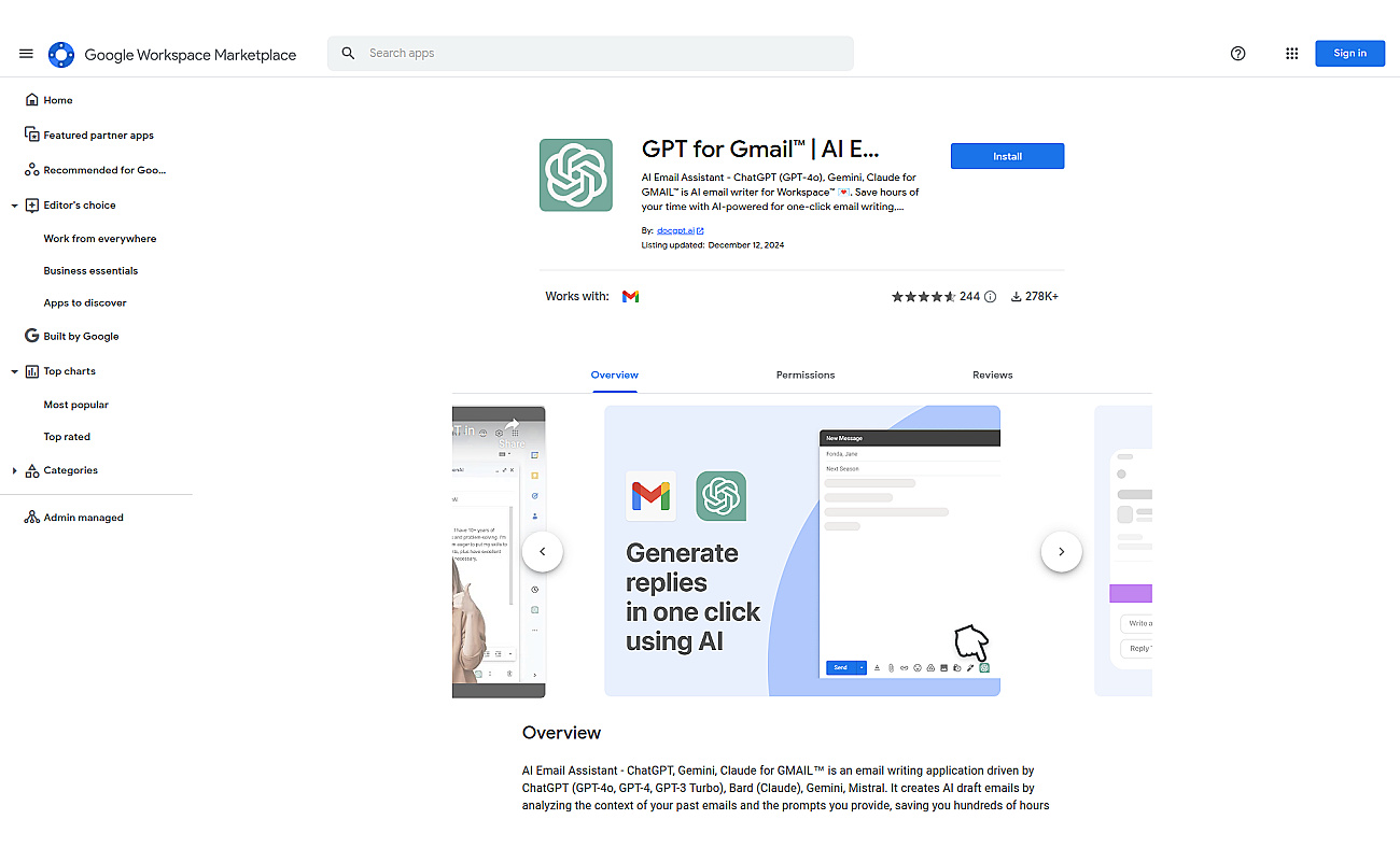 GmailGPT screenshot