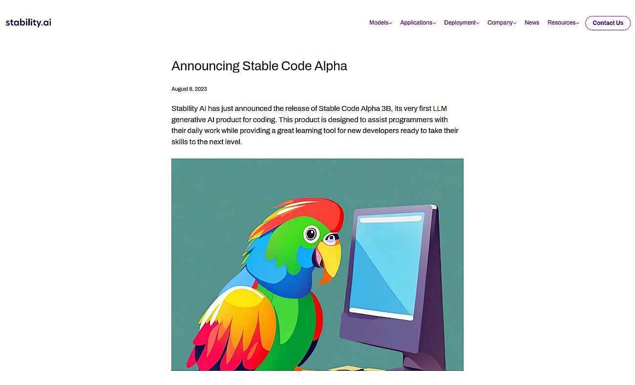 StableCode screenshot