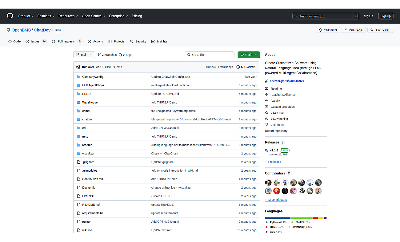 ChatDev screenshot