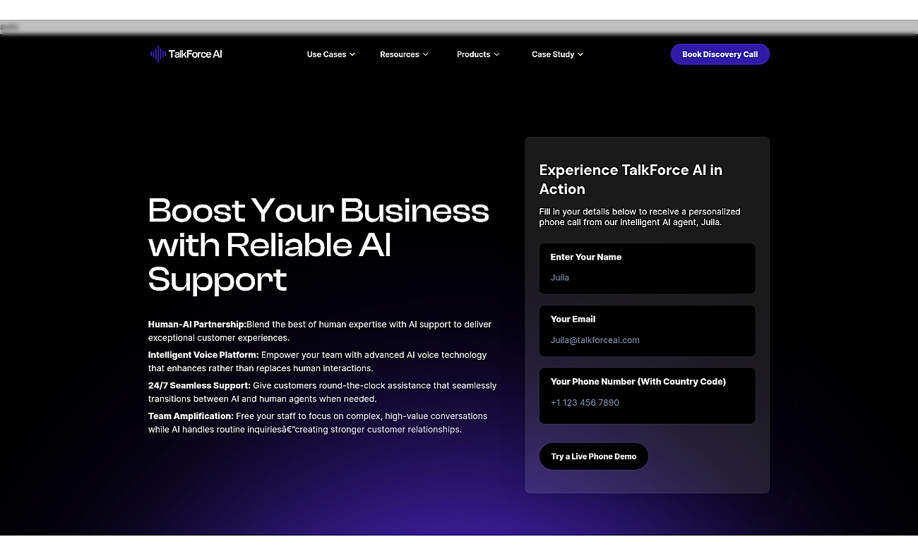 TalkForce AI screenshot