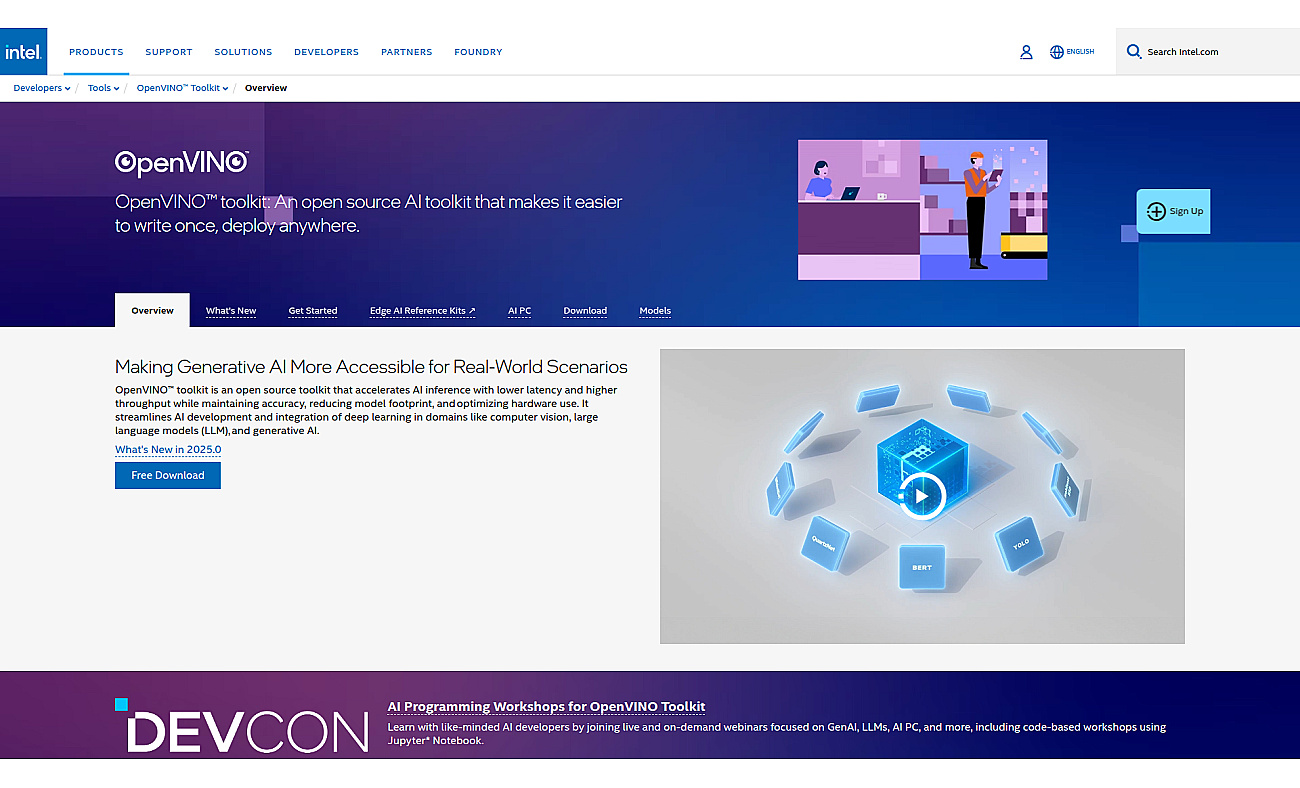 Intel OpenVINO Toolkit screenshot