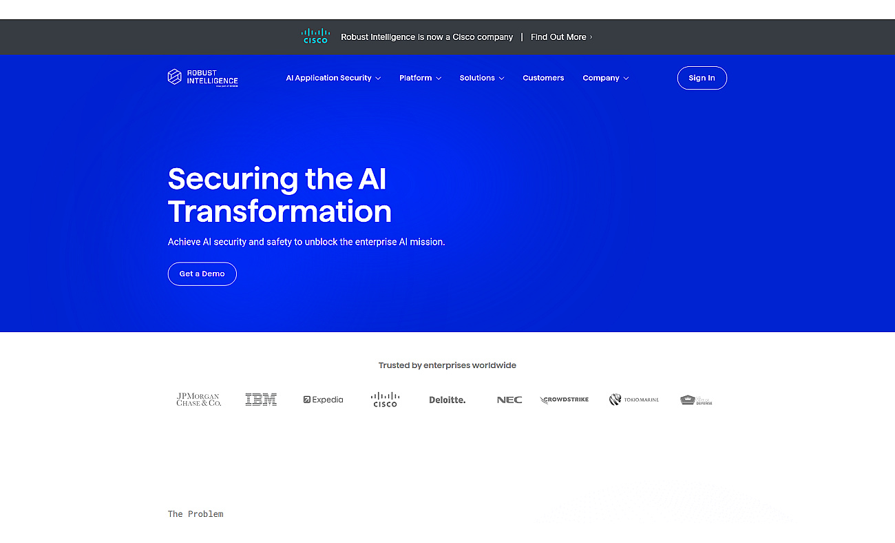 Robust Intelligence screenshot