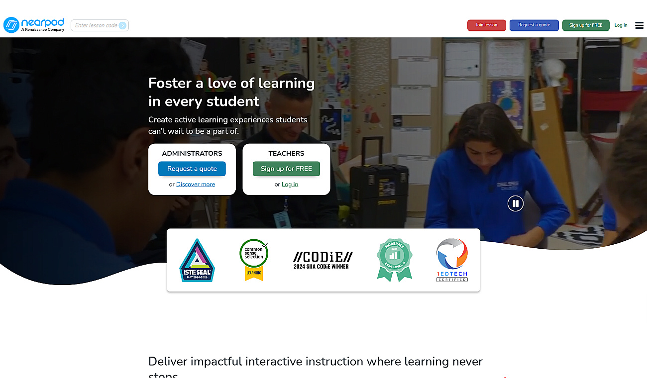 Nearpod screenshot