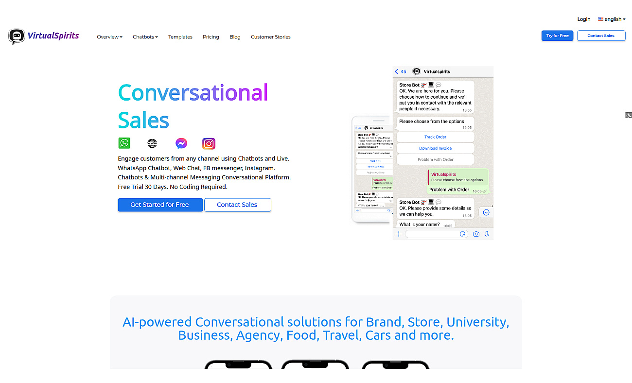 Virtualspirits.com screenshot