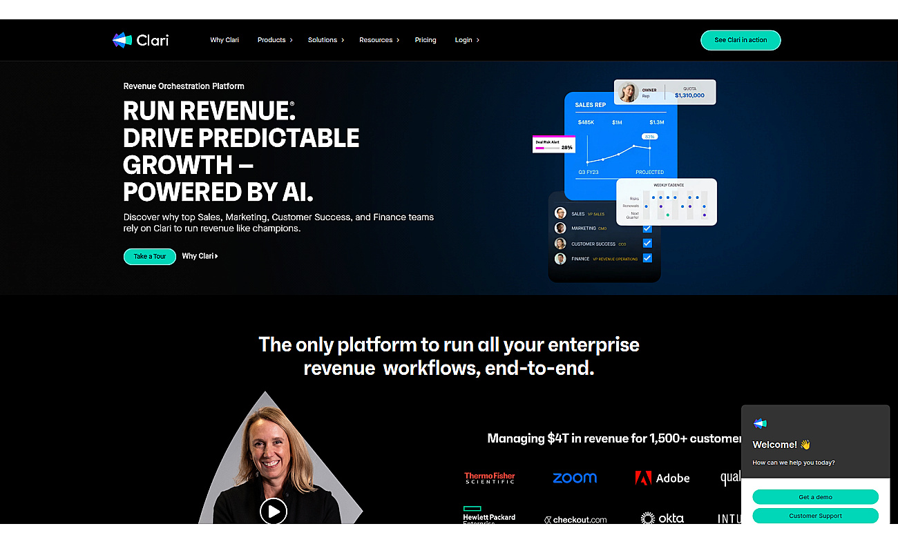 AI-Driven Sales Platform By Clari screenshot
