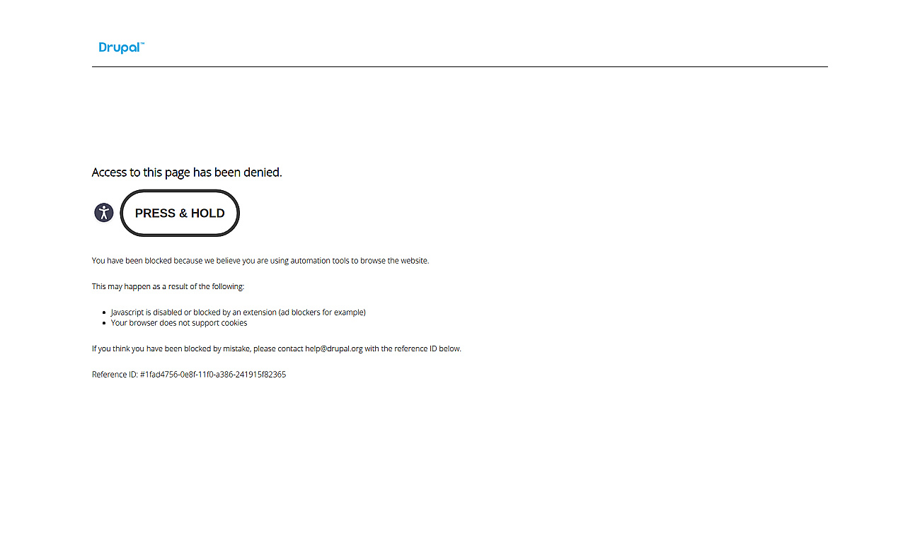 Drupal screenshot