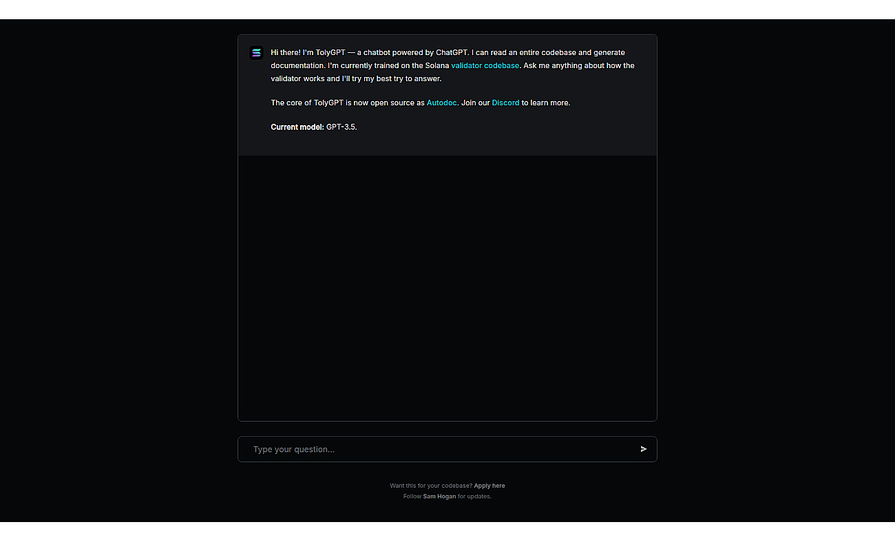 TolyGPT screenshot