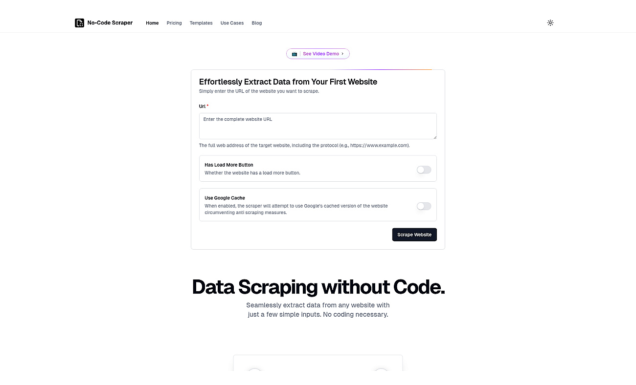 No-Code Scraper screenshot