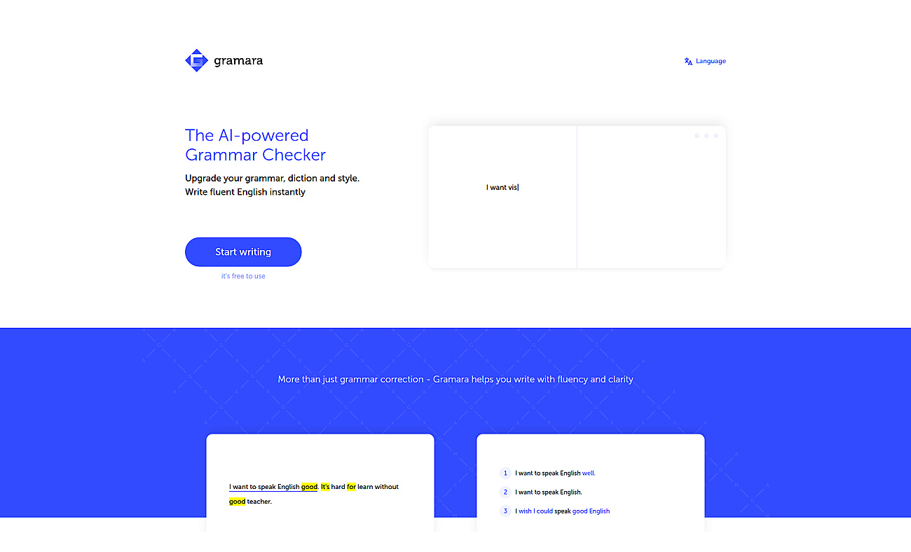 Gramara screenshot