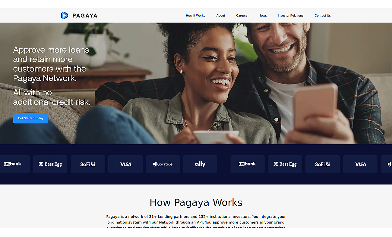 Pagaya.com screenshot
