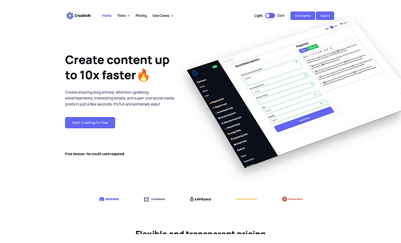 CreativAI screenshot