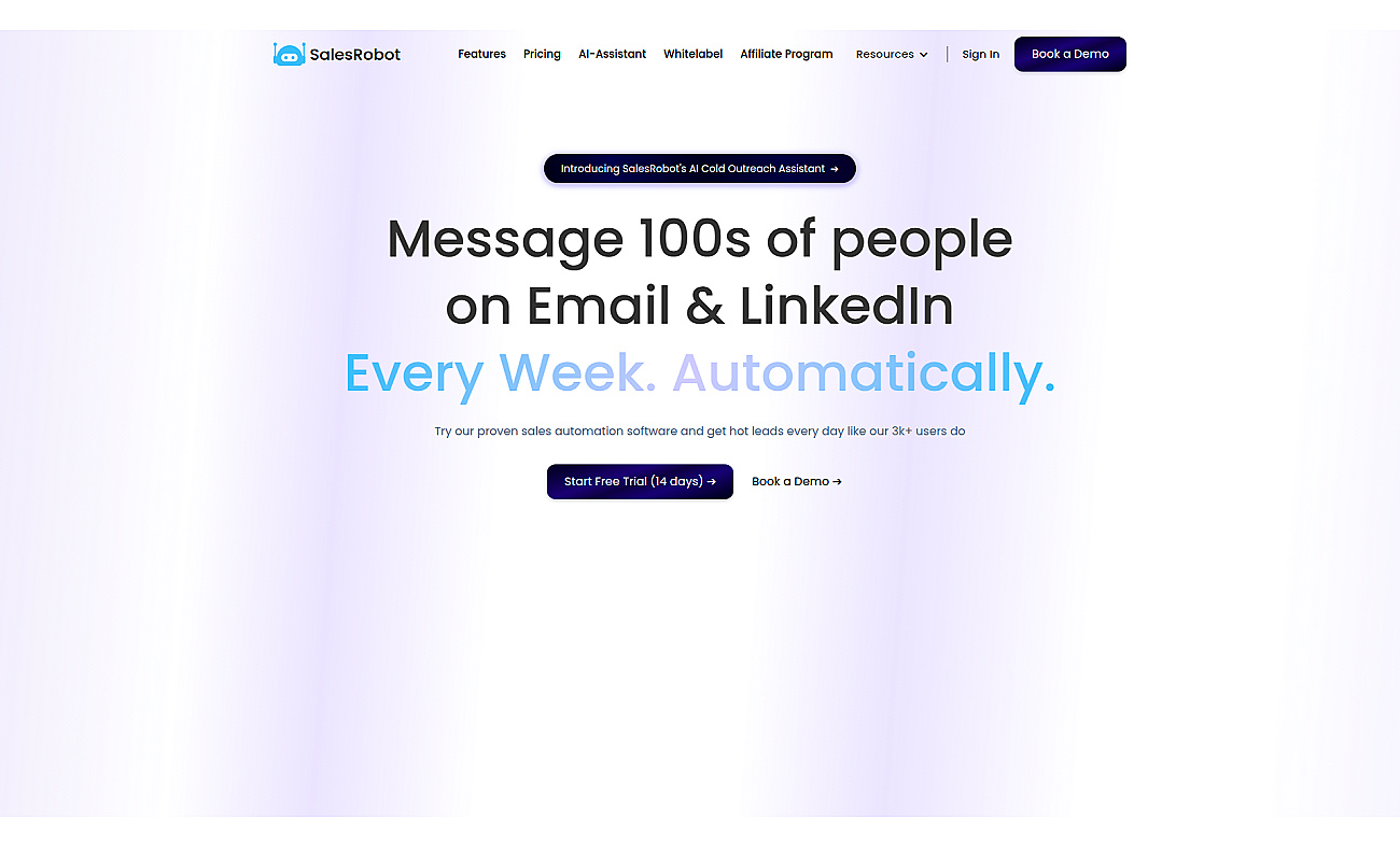 Salesrobot screenshot