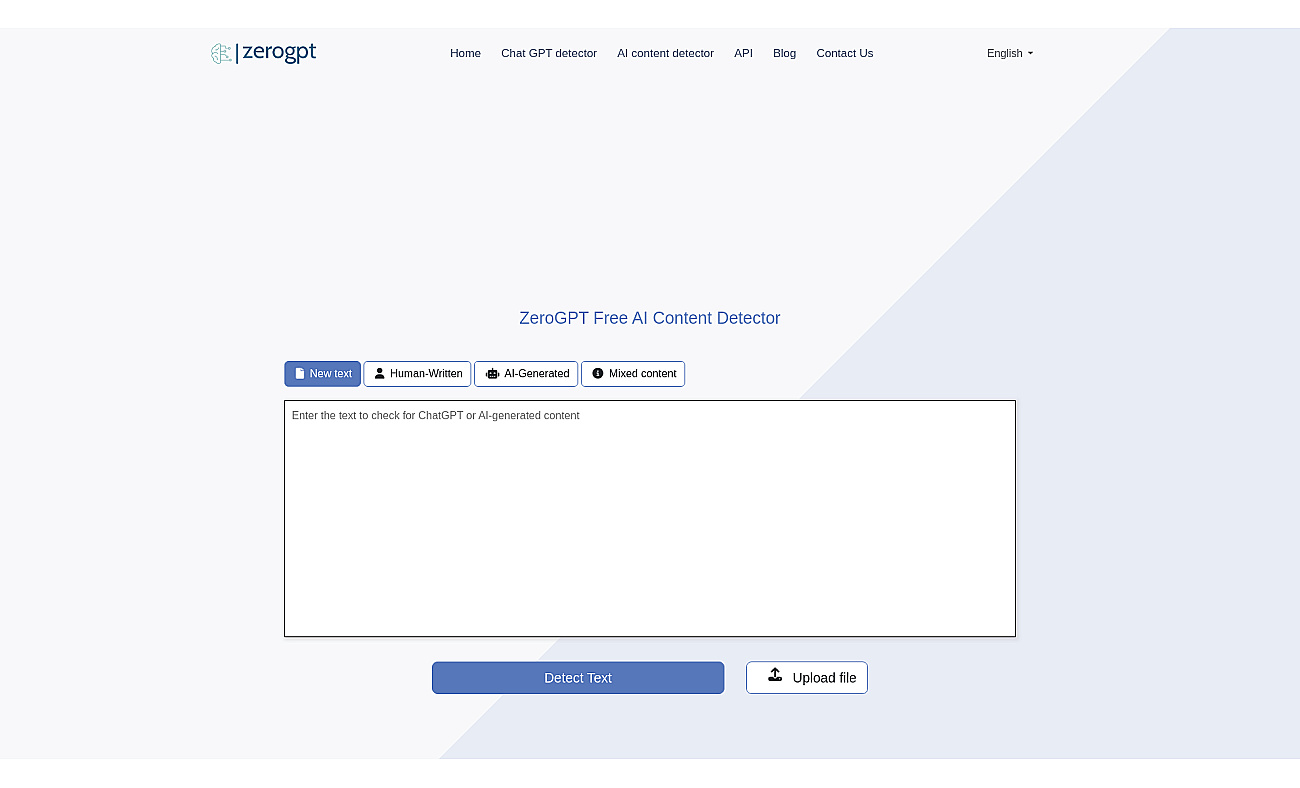 ZeroGPT.net screenshot