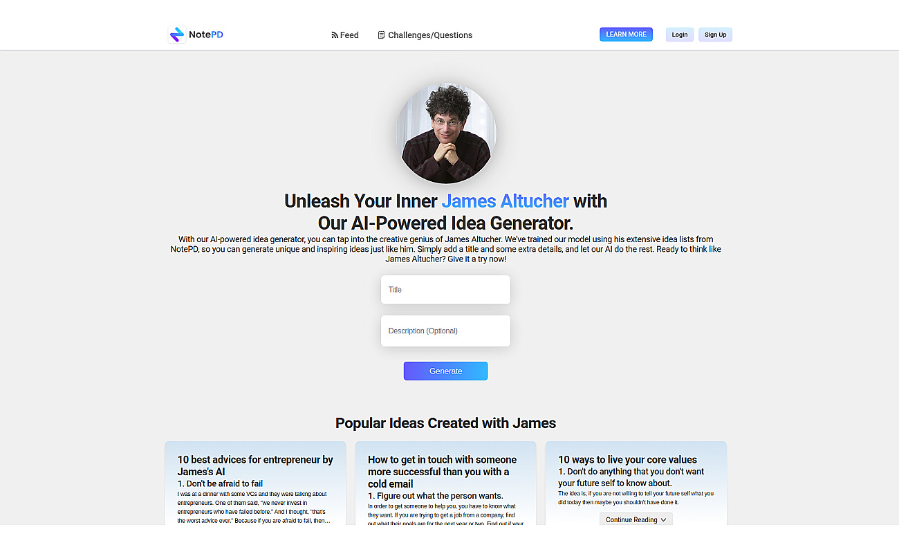 Write with James screenshot