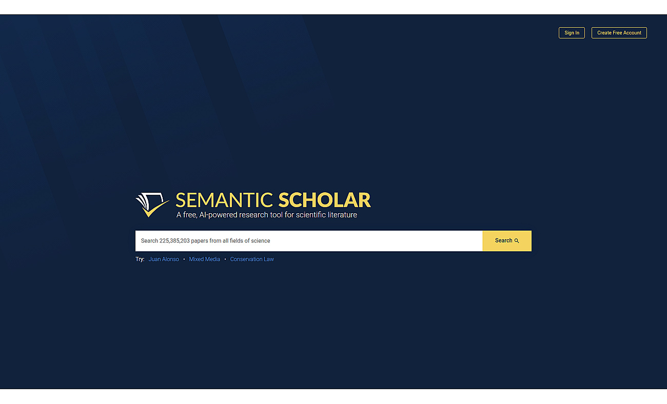 Semanticscholar screenshot