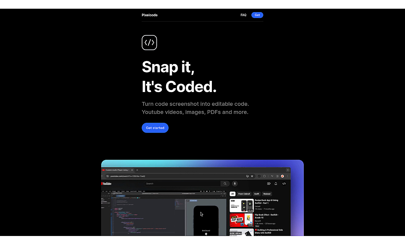 Pixelcode screenshot