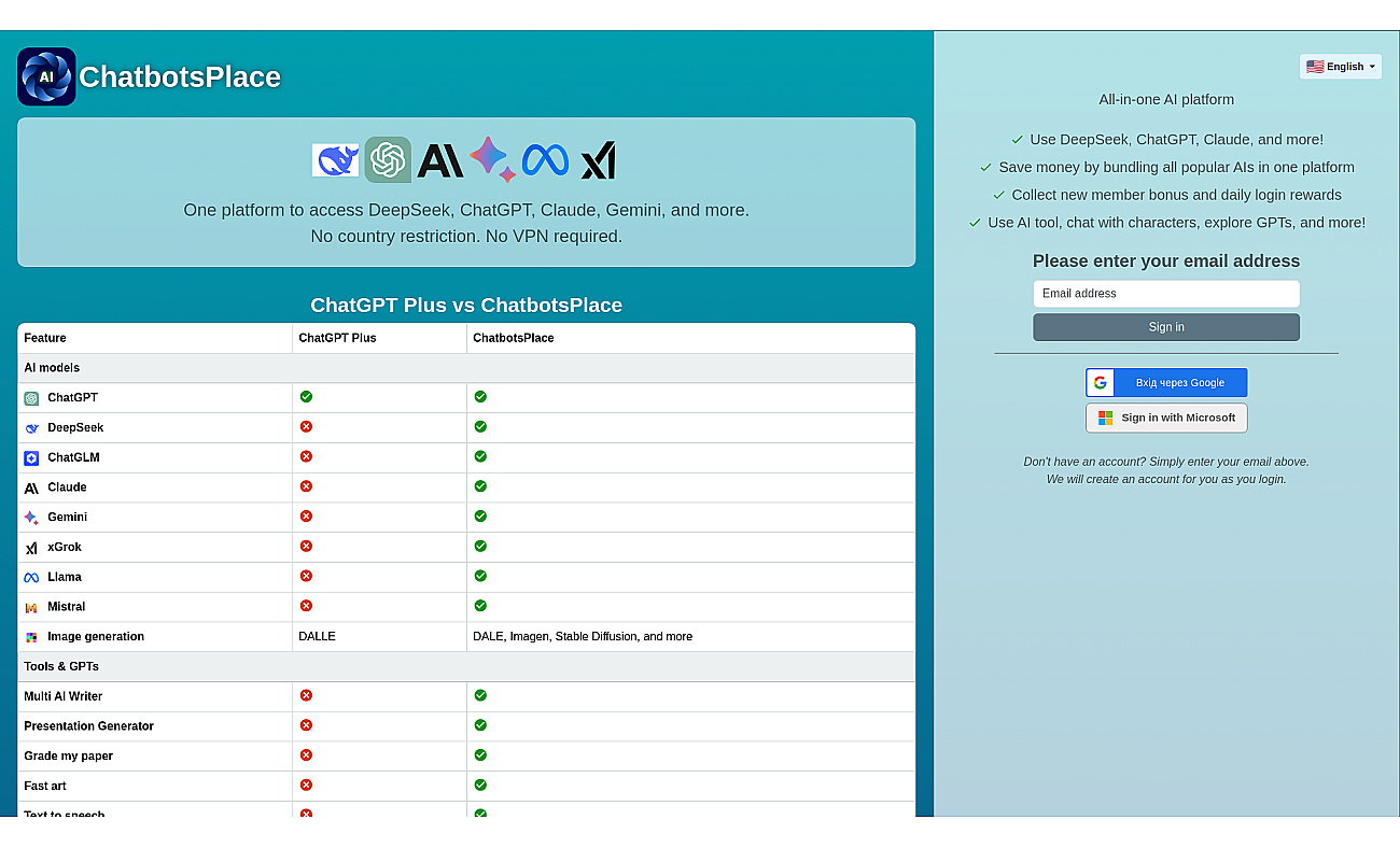ChatbotsPlace screenshot