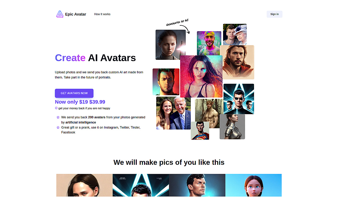 EpicAvatar screenshot