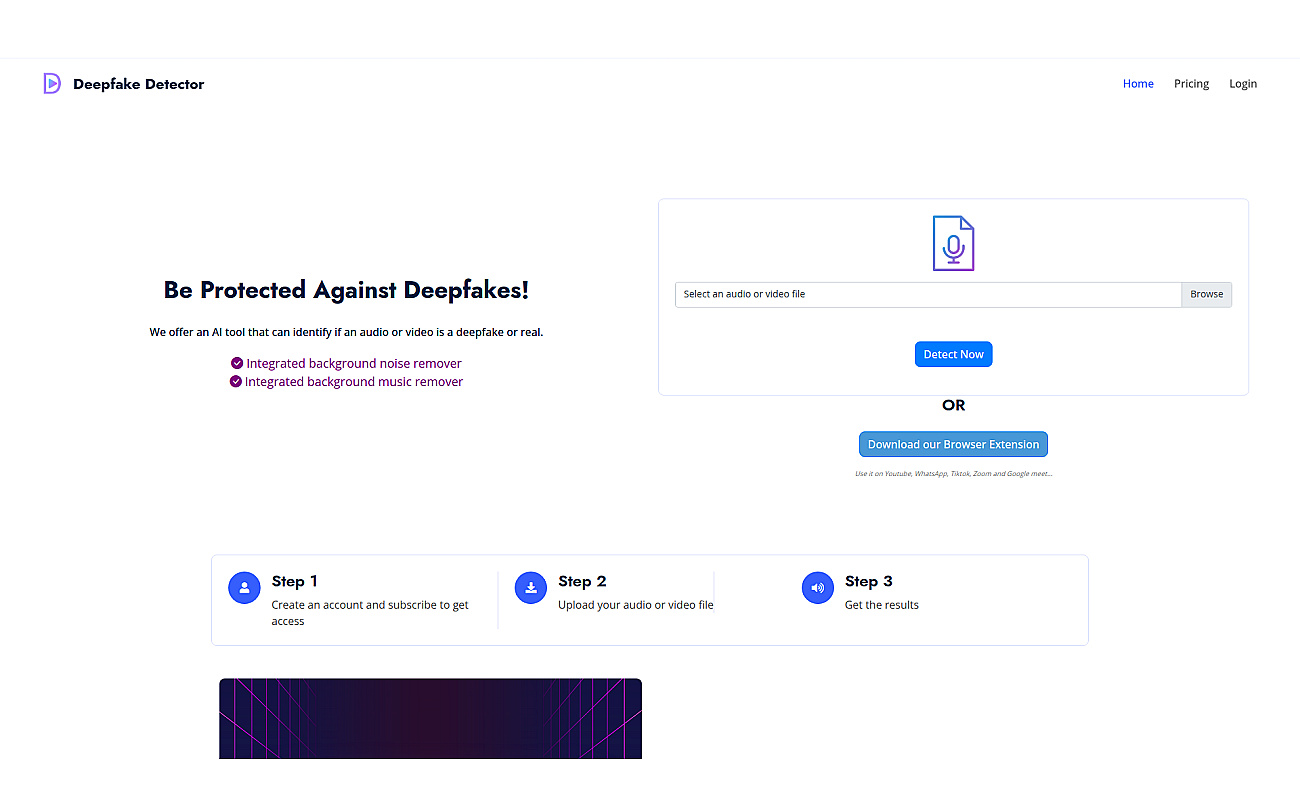 Deepfake Detector screenshot