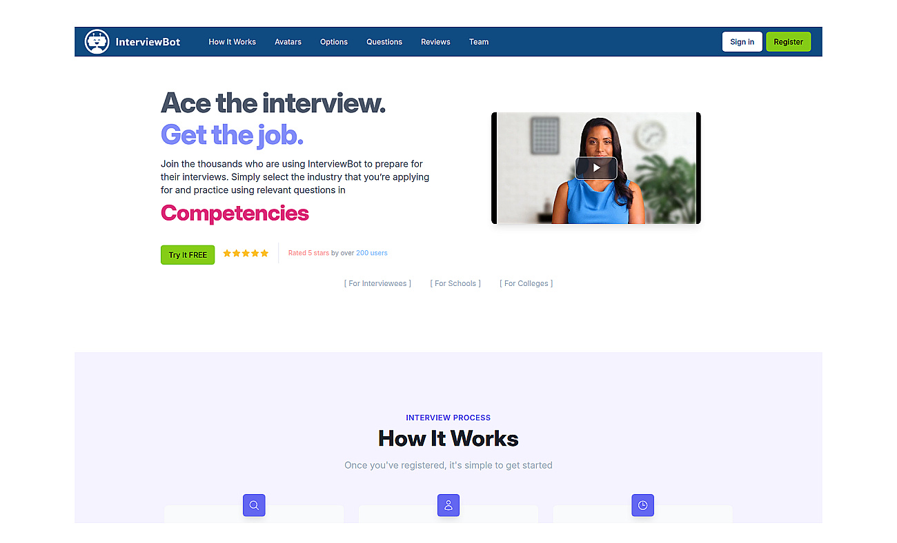 InterviewBot screenshot