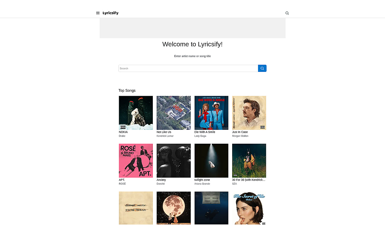 Lyricsify screenshot