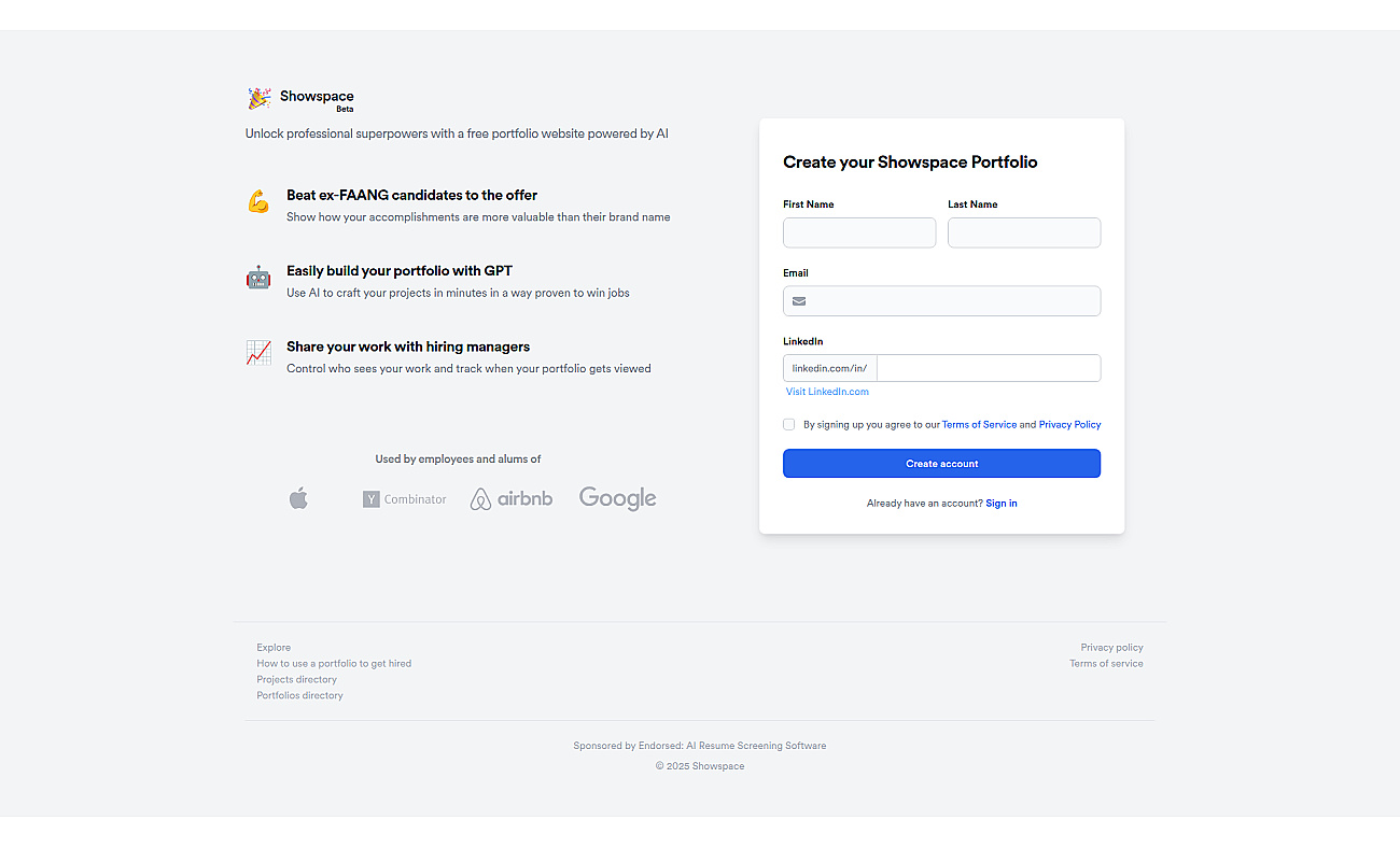 Showspace screenshot