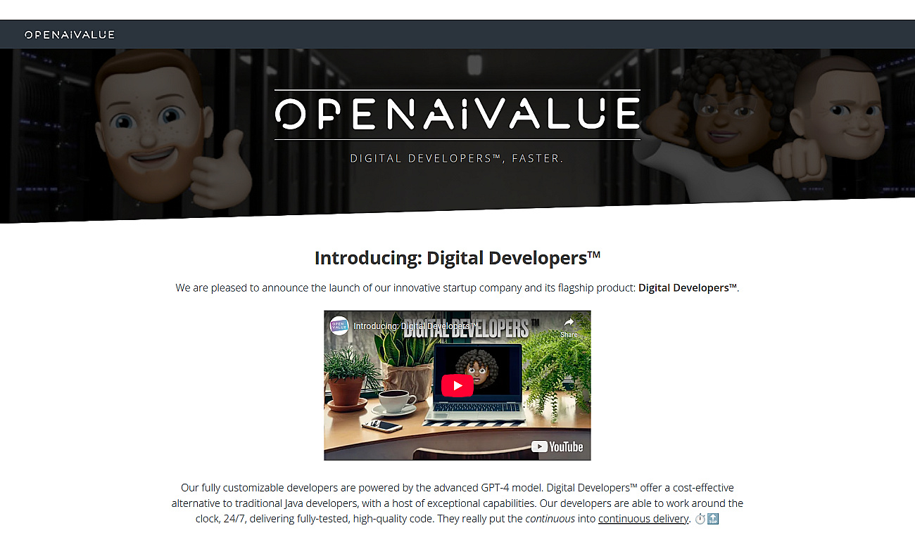 OpenAIvalue screenshot