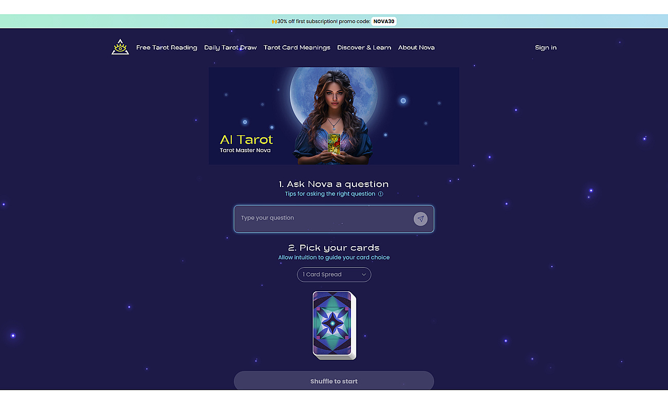 Tarotnova screenshot