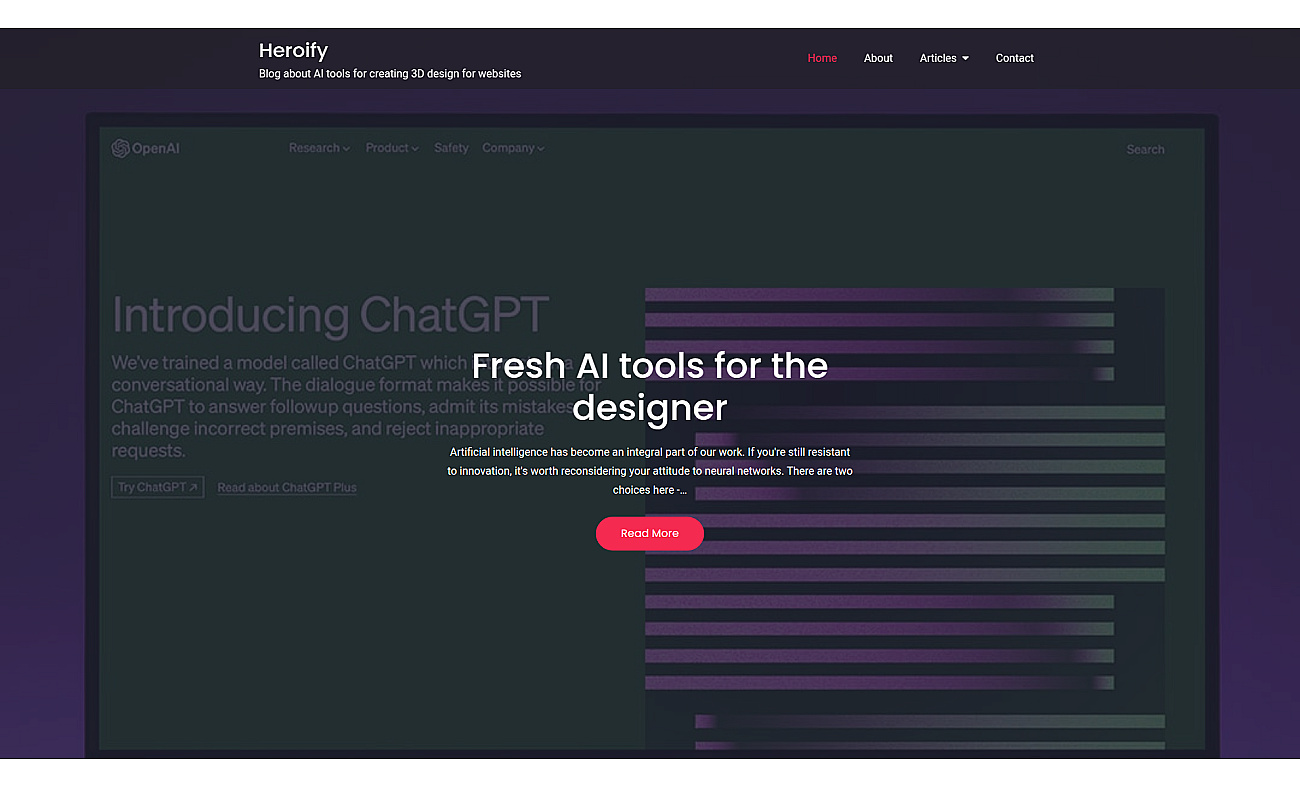 heroify screenshot