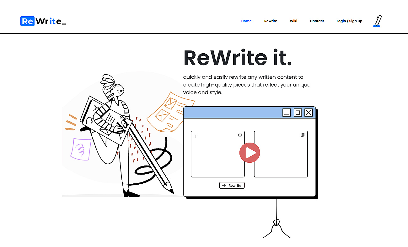 Rewriteit AI screenshot