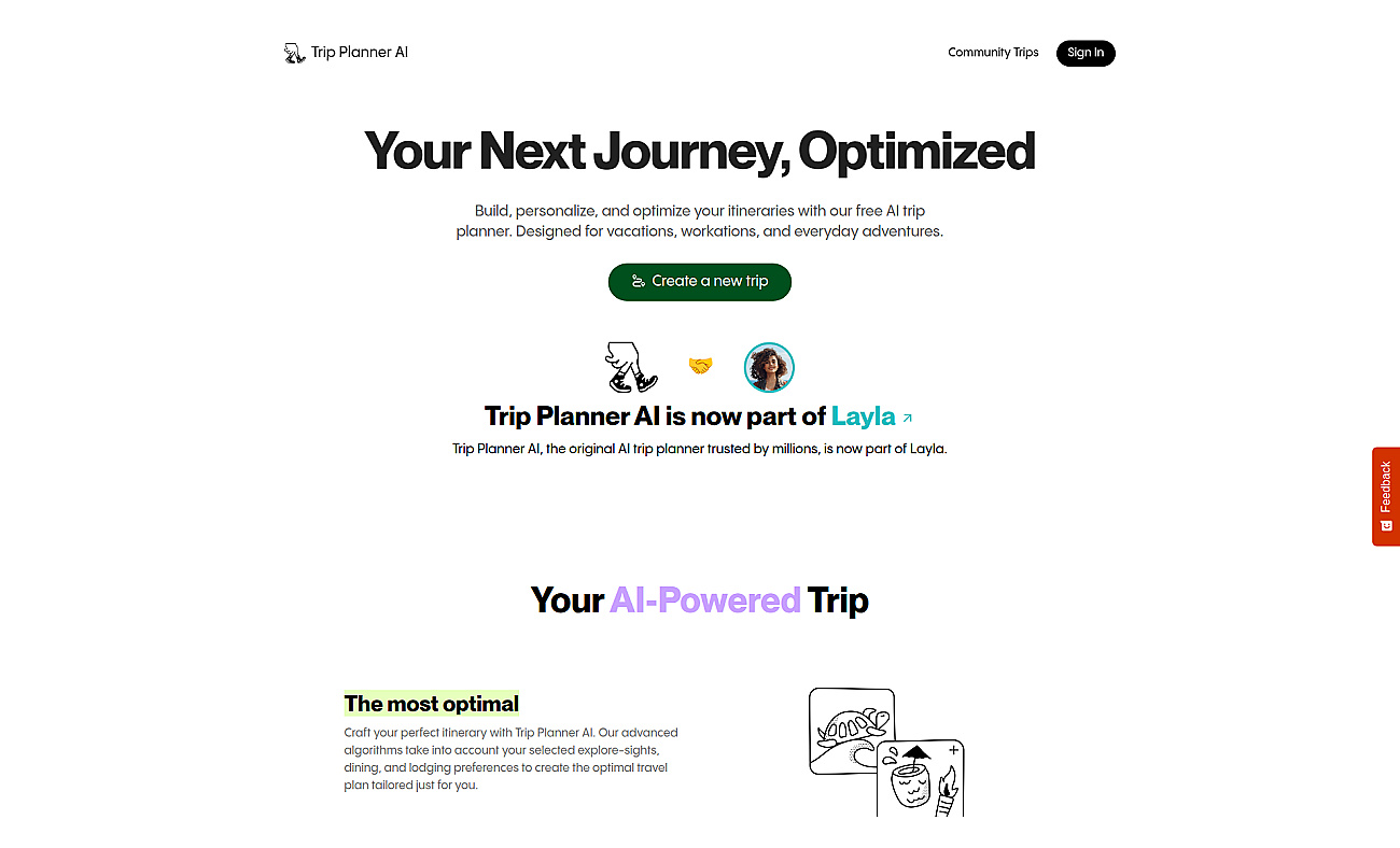 Tripplanner AI screenshot