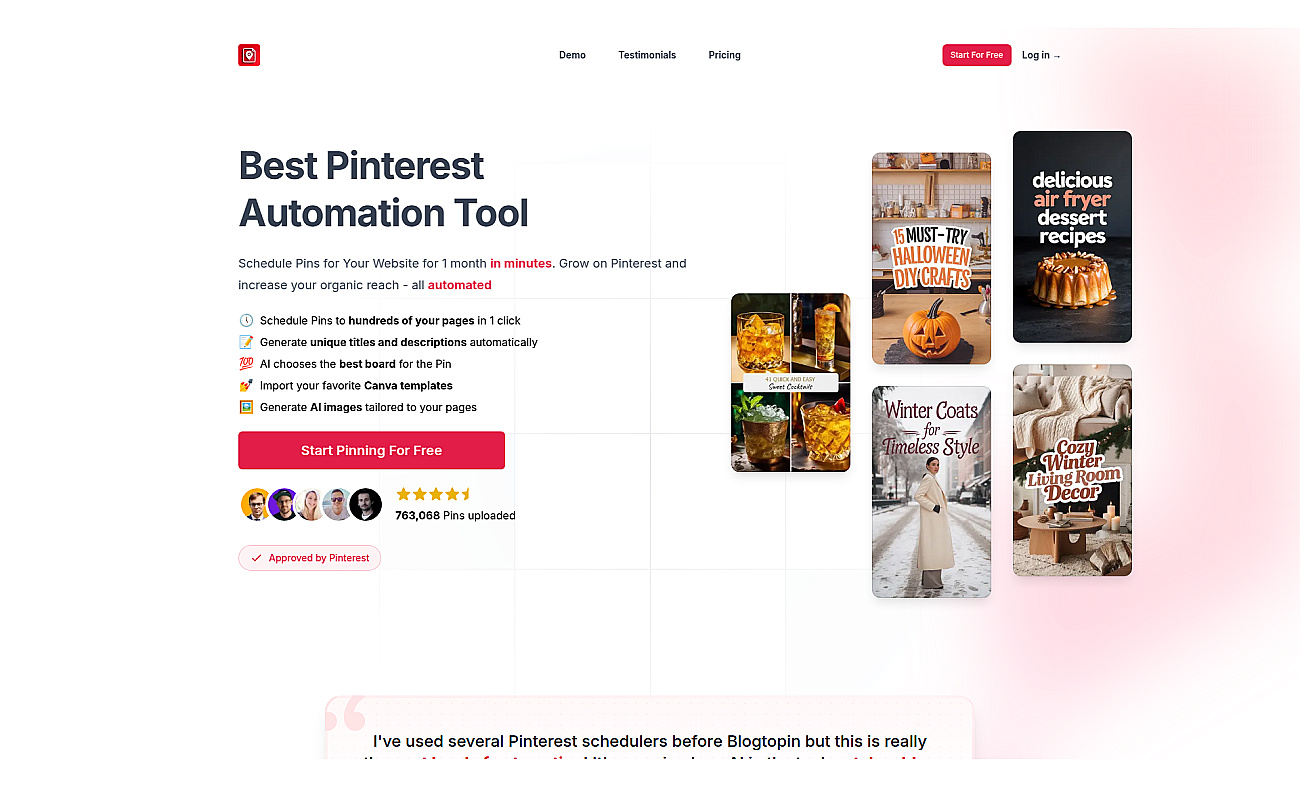 BlogToPin screenshot