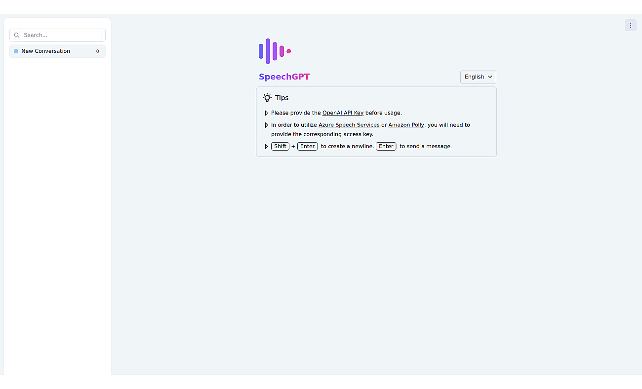 SpeechGPT screenshot