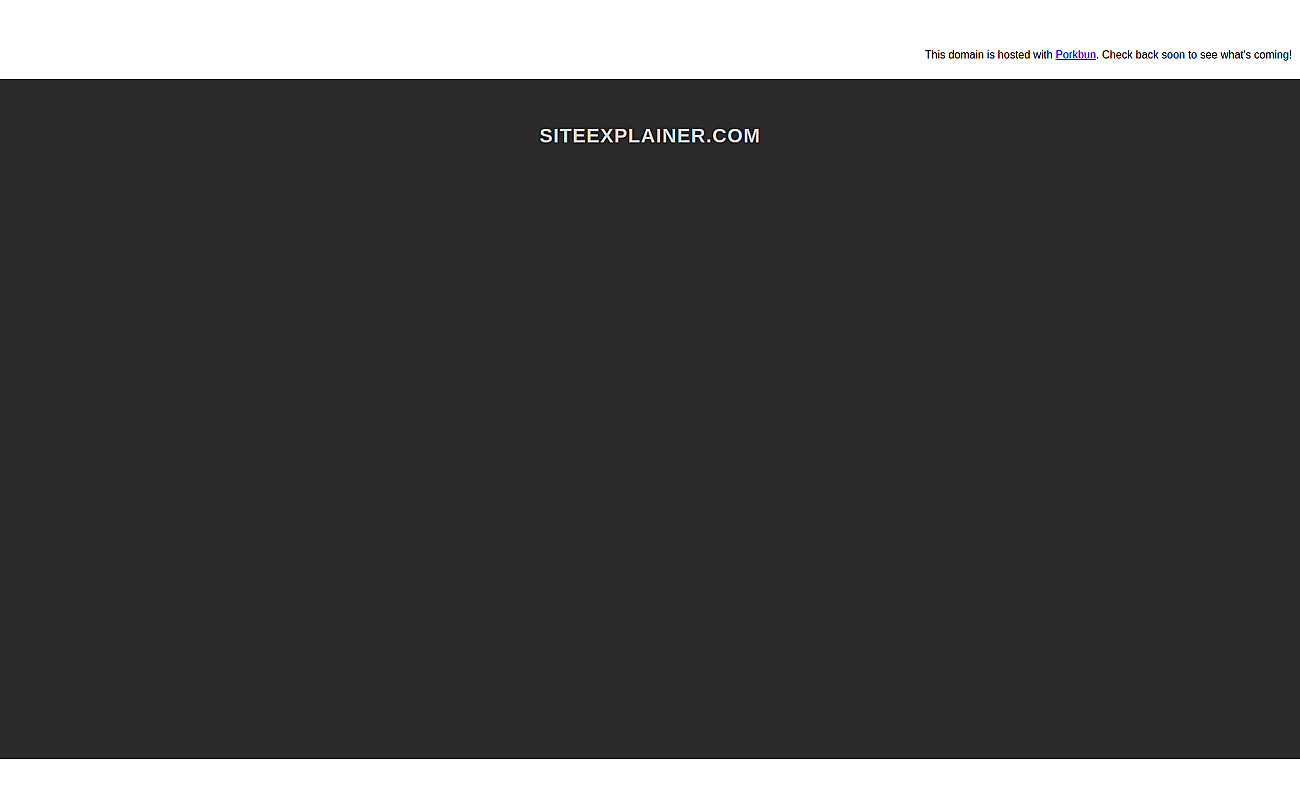 SiteExplainer screenshot